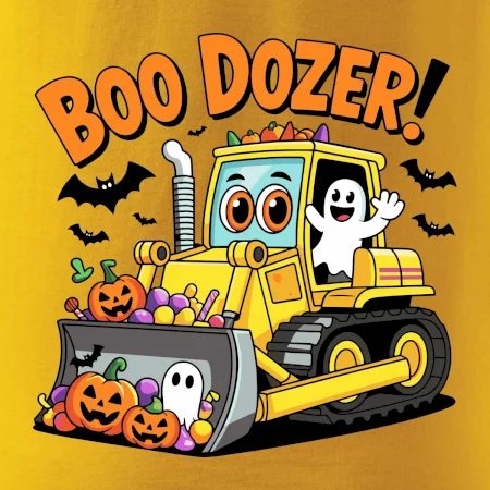 Halloweenský boo dozer