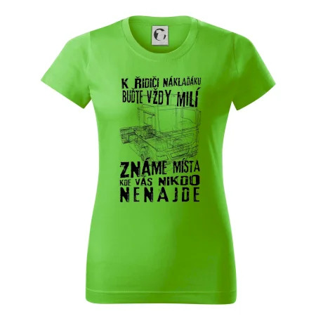 K řidiči náklaďáku buďte vždy milý