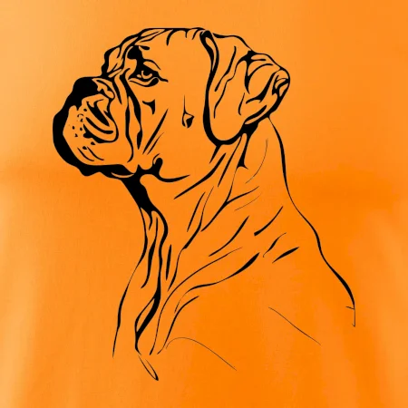 Boxer černá kresba