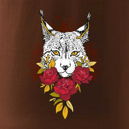 Rys s červenými růžemi  (Pecka design)