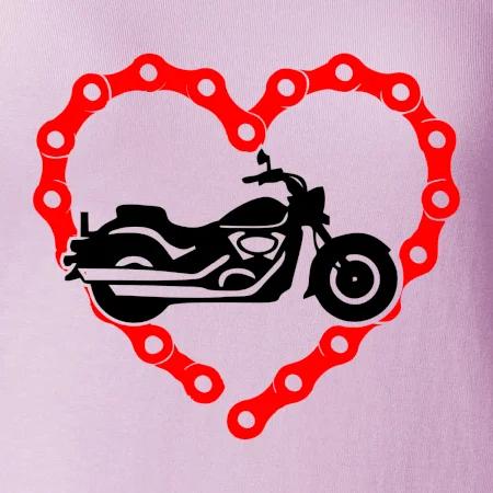 Moto srdce řetěz - chopper
