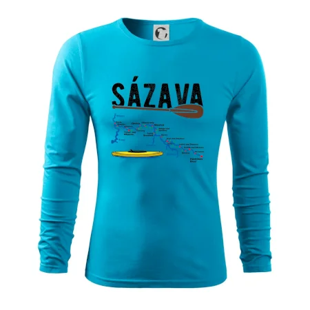 Mapa řeky Sázavy