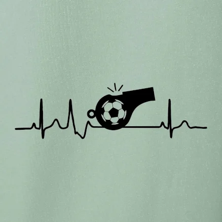 EKG fotbal rozhodčí a píšťalka