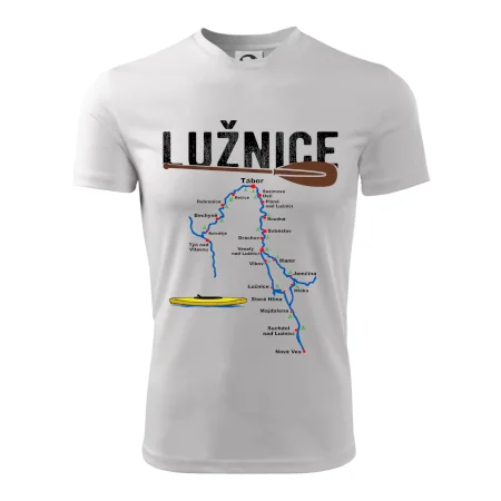 Mapa řeky Lužnice