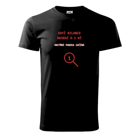 Bilance nesedí o 1 Kč