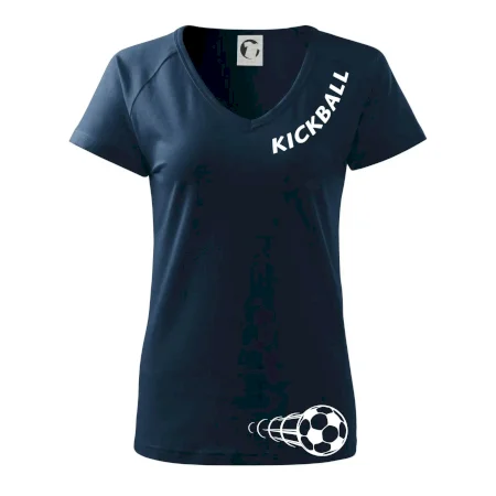 Kickball nápis šikmo
