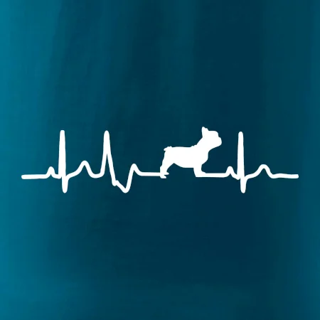 EKG Francouzský buldoček z boku