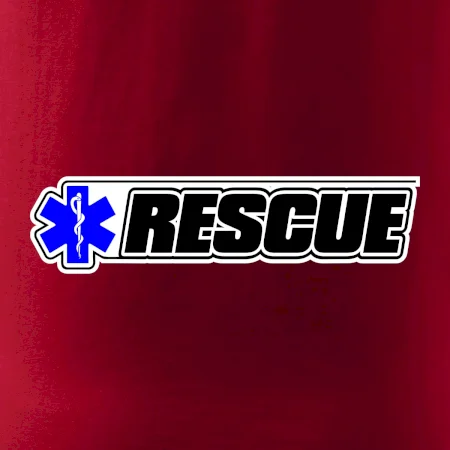 Záchranář rescue kříž modrý