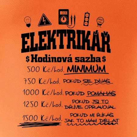 Elektrikář hodinová sazba