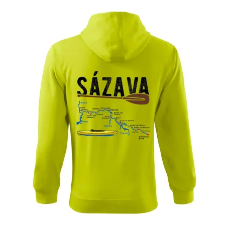 Mapa řeky Sázavy