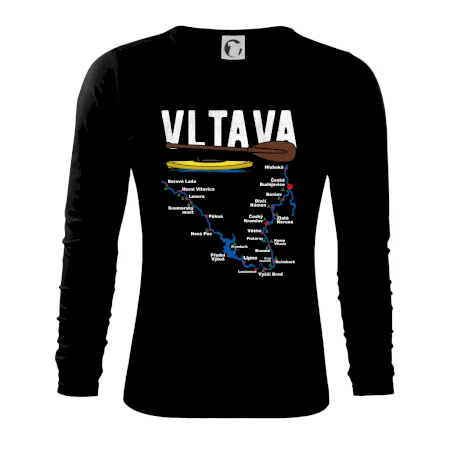 Mapa řeky Vltavy