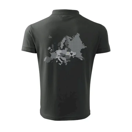 Mapa Evropy - srdce v Ukrajině
