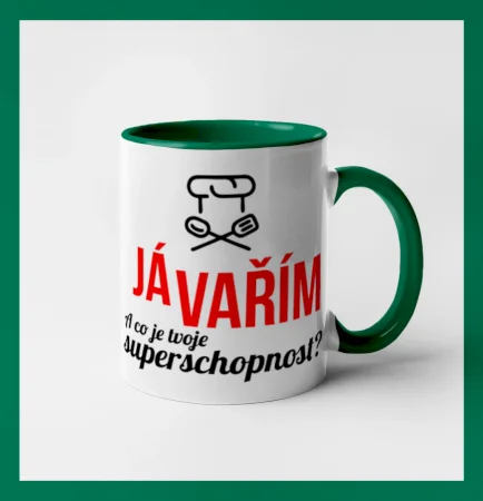 Já vařím - tvoje superschopnost? rovný nápis