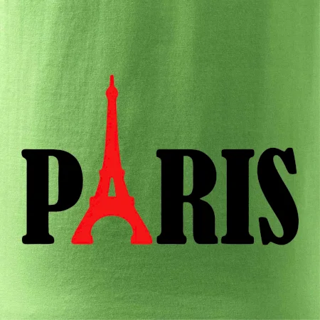 Paris nápis Eiffelova věž