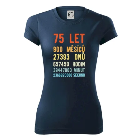 Narozeniny 75 přepočet času