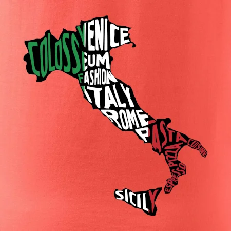 Mapy - názvy měst - Italie