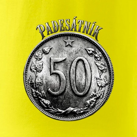 Padesátník 1963 - 1978 s nápisem