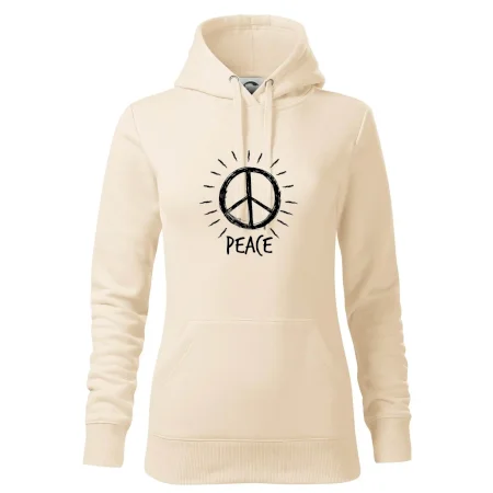 Peace symbol černobílý