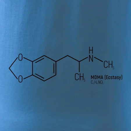 Molekulární struktura MDMA Extáze
