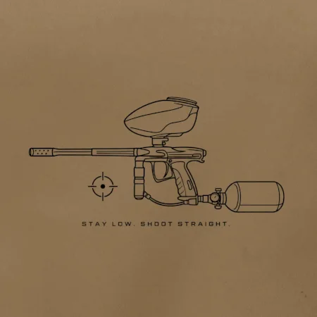 Minimalistický marker stay low shoot straight