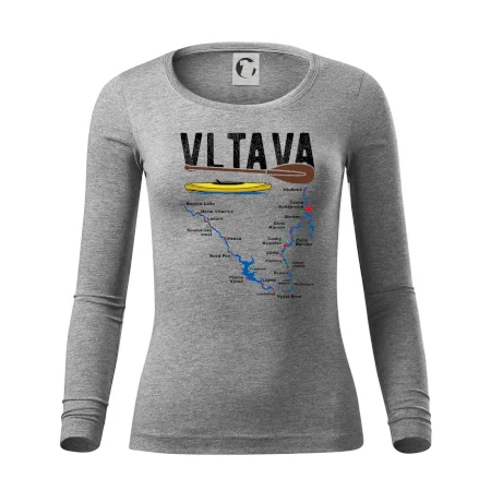 Mapa řeky Vltavy