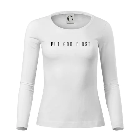 Put God first slabý nápis