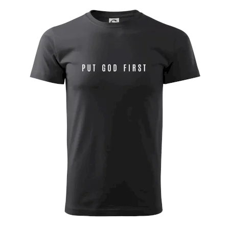Put God first slabý nápis