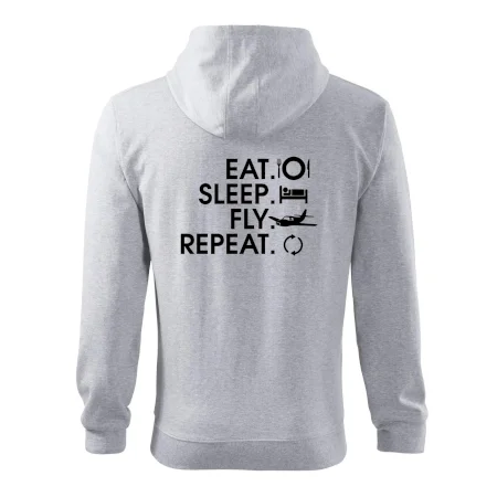 Eat sleep fly repeat