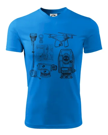 Geodet teodolit dron
