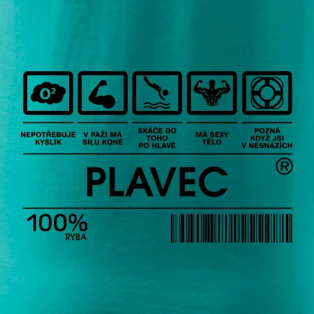 Čárový kód  - Plavec