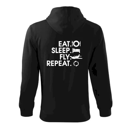 Eat sleep fly repeat