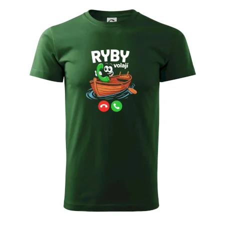 Karikatura ryby volají
