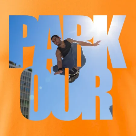 Parkour nápis nebe