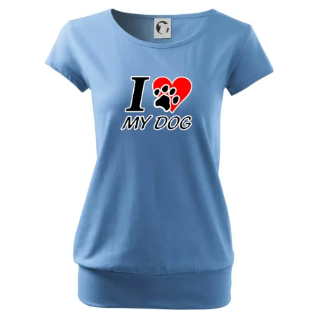 I love my dog - nápis