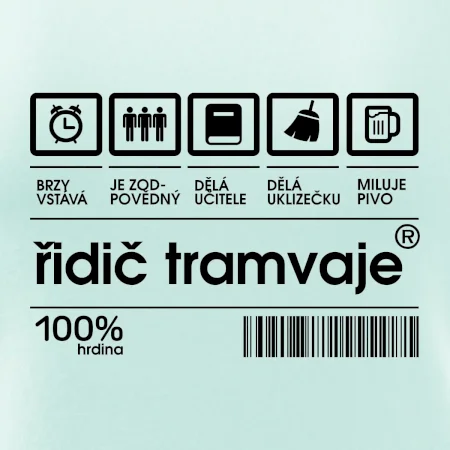 Čárový kód Řidič tramvaje