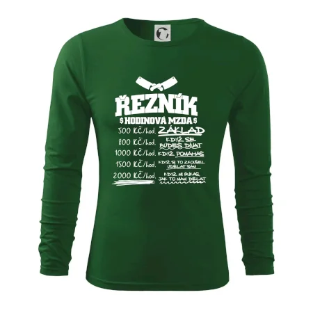 Hodinová mzda řezník