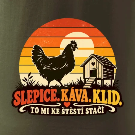 Slepice káva klid a pohoda