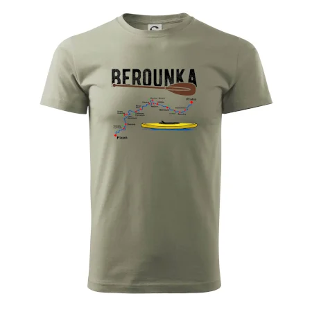 Mapa řeky Berounky