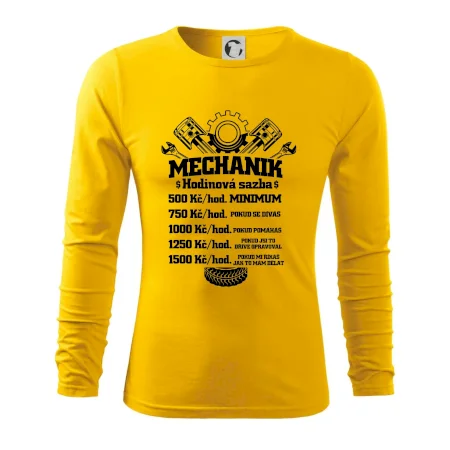 Mechanik - hodinová sazba