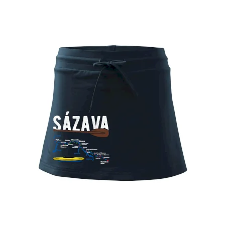 Mapa řeky Sázavy