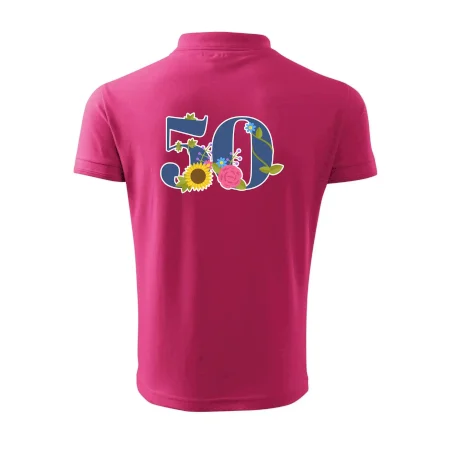 Květinové číslo kreslené - 50
