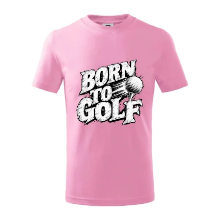 Born to golf černobílý drsný potisk