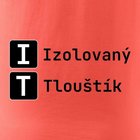 IT Nápis Izolovaný Tlouštík