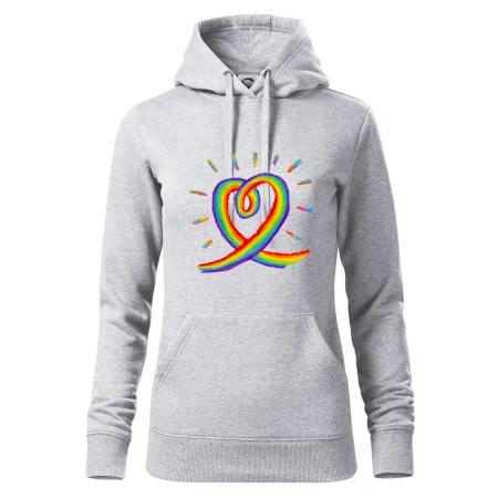 Srdce pride duha kreslená