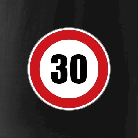 Dopravní značka - omezení rychlosti 30