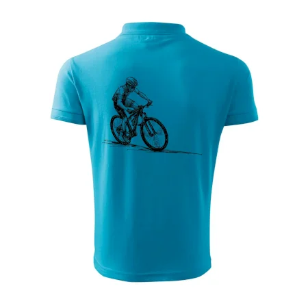 MTB kreslený cyklista