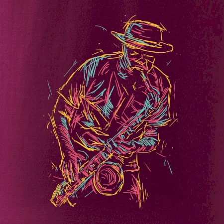 Jazz saxofon splash