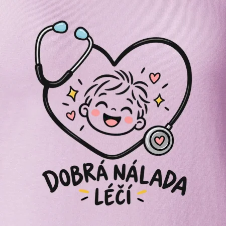 Dobrá nálada léčí - dětská tvář v srdci