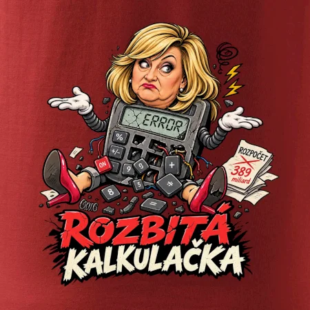 Alenka - rozbitá kalkulačka