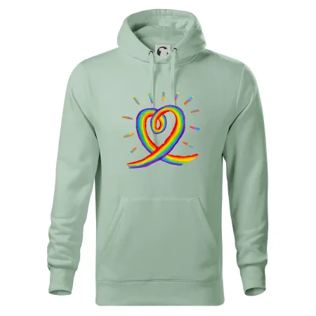 Srdce pride duha kreslená